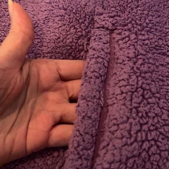 The North Face Girls Thick Fleece Pullover Purple Cozy Shawl Collar Size XL (18) - Picture 4 of 9